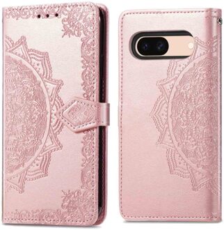 Imoshion Mandala Bookcase voor de Google Pixel 8a - Rosé Goud