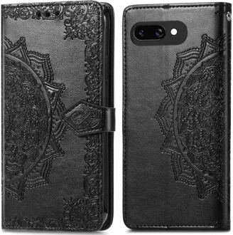 Imoshion Mandala Bookcase voor de Google Pixel 9A - Zwart