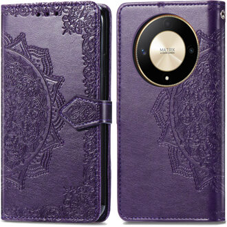 Imoshion Mandala Bookcase voor de Honor Magic 6 Lite - Paars