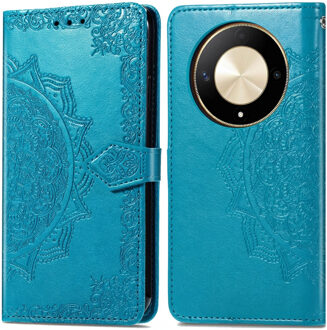 Imoshion Mandala Bookcase voor de Honor Magic 6 Lite - Turquoise