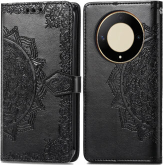 Imoshion Mandala Bookcase voor de Honor Magic 6 Lite - Zwart