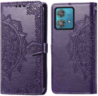 Imoshion Mandala Bookcase voor de Motorola Edge 40 Neo - Paars