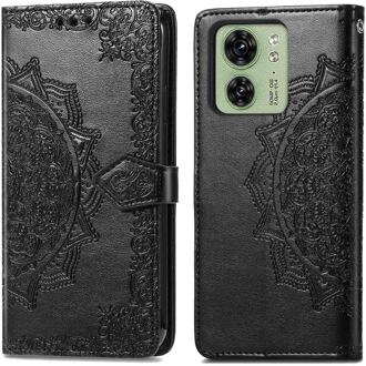 Imoshion Mandala Bookcase voor de Motorola Edge 40 - Zwart
