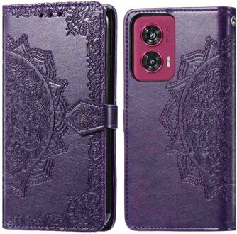 Imoshion Mandala Bookcase voor de Motorola Edge 50 Fusion - Paars