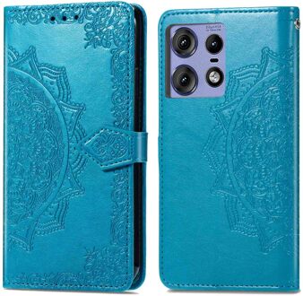 Imoshion Mandala Bookcase voor de Motorola Edge 50 Pro - Turquoise