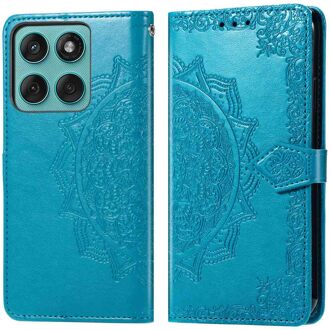 Imoshion Mandala Bookcase voor de Motorola Edge 60 Fusion - Turquoise