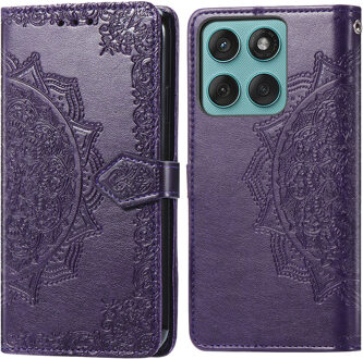 Imoshion Mandala Bookcase voor de Motorola Edge 60 Pro - Paars