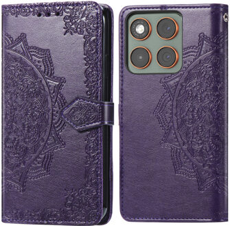 Imoshion Mandala Bookcase voor de Motorola Edge 70 - Paars