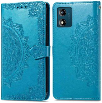 Imoshion Mandala Bookcase voor de Motorola Moto E13 - Turquoise