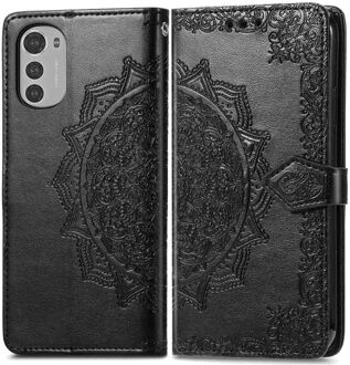Imoshion Mandala Bookcase voor de Motorola Moto E32 / E32s - Zwart