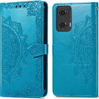 Imoshion Mandala Bookcase voor de Motorola Moto G04 / G24 - Turquoise