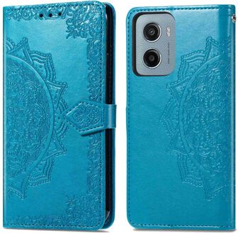 Imoshion Mandala Bookcase voor de Motorola Moto G05 / E15 - Turquoise