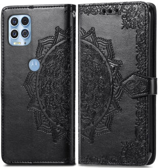 Imoshion Mandala Bookcase voor de Motorola Moto G100 - Zwart