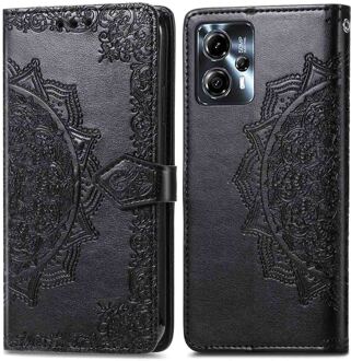 Imoshion Mandala Bookcase voor de Motorola Moto G13 / G23 - Zwart