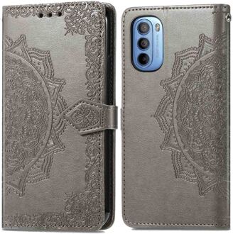 Imoshion Mandala Bookcase voor de Motorola Moto G14 - Grijs