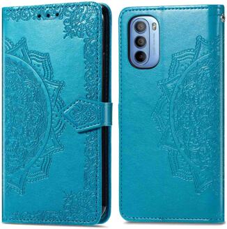 Imoshion Mandala Bookcase voor de Motorola Moto G14 - Turquoise