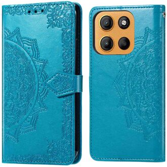 Imoshion Mandala Bookcase voor de Motorola Moto G15 / G15 Power - Turquoise