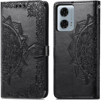 Imoshion Mandala Bookcase voor de Motorola Moto G24 Power - Zwart