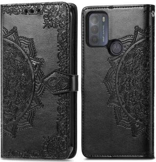 Imoshion Mandala Bookcase voor de Motorola Moto G50 - Zwart