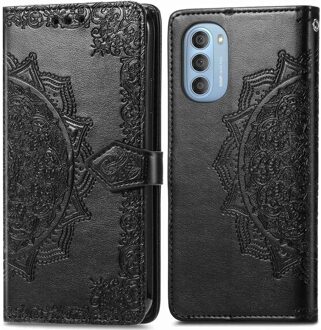 Imoshion Mandala Bookcase voor de Motorola Moto G51 - Zwart