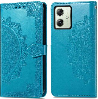 Imoshion Mandala Bookcase voor de Motorola Moto G54 - Turquoise