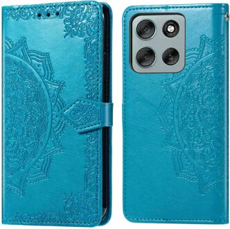 Imoshion Mandala Bookcase voor de Motorola Moto G56 - Turquoise