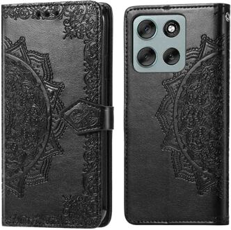 Imoshion Mandala Bookcase voor de Motorola Moto G56 - Zwart