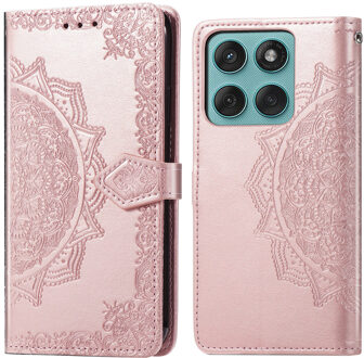 Imoshion Mandala Bookcase voor de Motorola Moto G57 Power - Rosé Goud