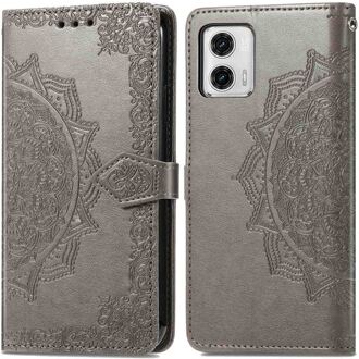 Imoshion Mandala Bookcase voor de Motorola Moto G73 - Grijs