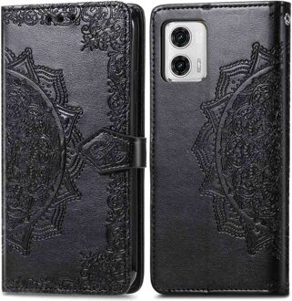 Imoshion Mandala Bookcase voor de Motorola Moto G73 - Zwart