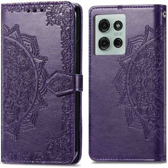 Imoshion Mandala Bookcase voor de Motorola Moto G75 5G - Paars