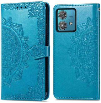 Imoshion Mandala Bookcase voor de Motorola Moto G84 - Turquoise