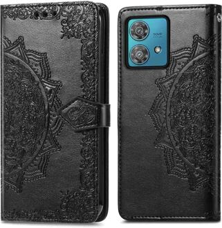 Imoshion Mandala Bookcase voor de Motorola Moto G84 - Zwart
