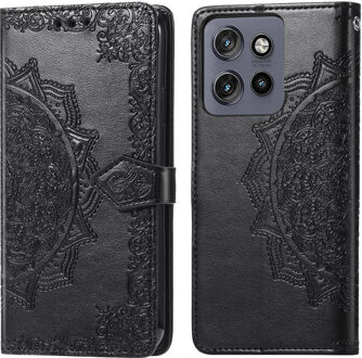 Imoshion Mandala Bookcase voor de Motorola Thinkphone 25 / Edge 50 Neo / Edge 60 Neo - Zwart