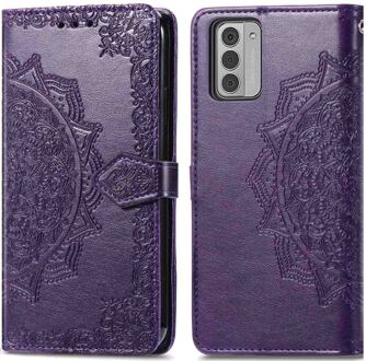 Imoshion Mandala Bookcase voor de Nokia G42 - Paars