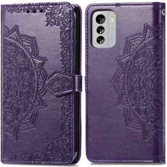 Imoshion Mandala Bookcase voor de Nokia G60 - Paars