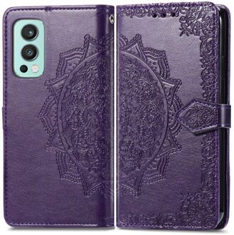 Imoshion Mandala Bookcase voor de OnePlus Nord 2 - Paars