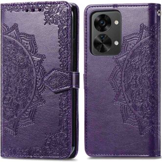 Imoshion Mandala Bookcase voor de OnePlus Nord 2T - Paars - 6.43