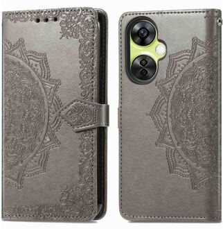 Imoshion Mandala Bookcase voor de OnePlus Nord CE 3 Lite (5G) - Grijs