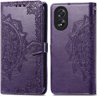 Imoshion Mandala Bookcase voor de Oppo A18 / Oppo A38 - Paars