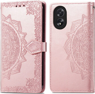 Imoshion Mandala Bookcase voor de Oppo A18 / Oppo A38 - Rosé Goud