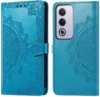 Imoshion Mandala Bookcase voor de Oppo A40 (4G) / Oppo A40M (4G) / Oppo A60 (5G) - Turquoise