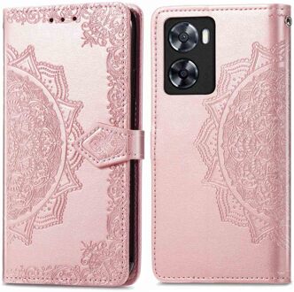 Imoshion Mandala Bookcase voor de Oppo A57(s) - Rosé Goud