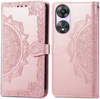Imoshion Mandala Bookcase voor de Oppo A58 - Rosé Goud