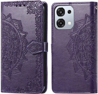 Imoshion Mandala Bookcase voor de Oppo A6 Pro (5G) - Paars
