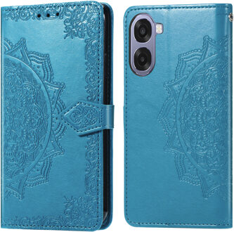 Imoshion Mandala Bookcase voor de Oppo A6x (4G/5G) - Turquoise