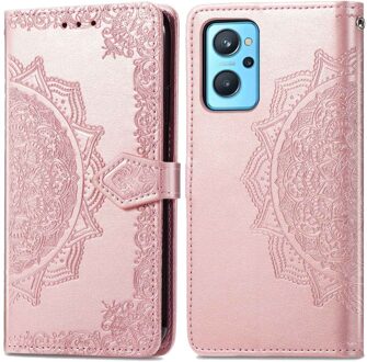 Imoshion Mandala Bookcase voor de Oppo A76 (4G) - Rosé Goud