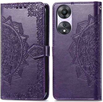 Imoshion Mandala Bookcase voor de Oppo A78 (4G) - Paars