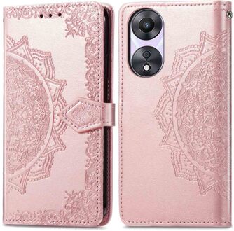 Imoshion Mandala Bookcase voor de Oppo A78 (4G) - Rosé Goud
