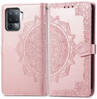 Imoshion Mandala Bookcase voor de Oppo A94 (5G) - Rosé Goud